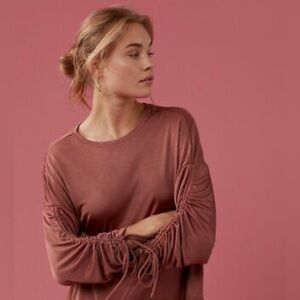 Peach long-sleeve sweater